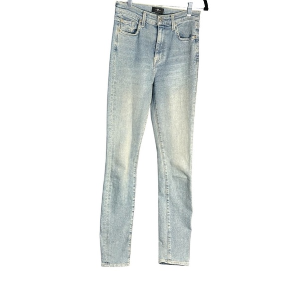 7 For all Mankind High Waist Skinny Jeans Sz 26 - Picture 7 of 16